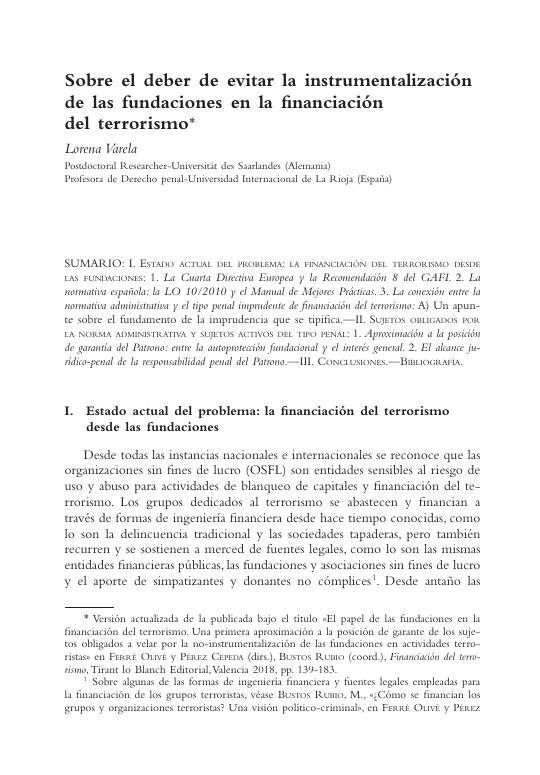 2018_02_Estudios_Sobre_el_deber_de_evitar_la_instrumentalizacion_de_las_fundaciones_en_la_financiacion_del_terrorismo